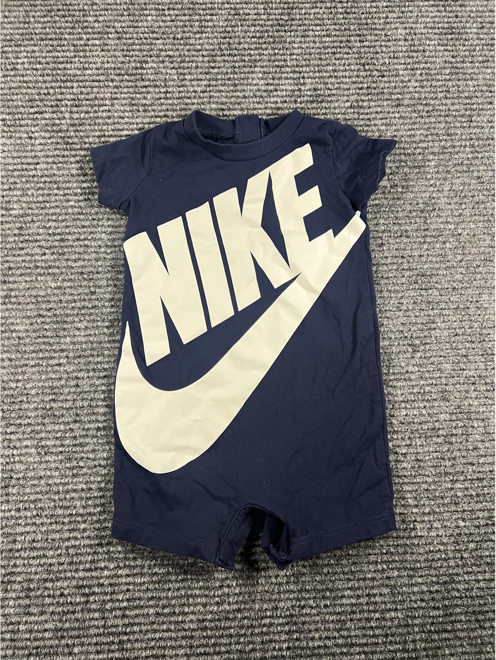 Nike Baby Boy Short sleeve Romper Size 6M Navy Blue